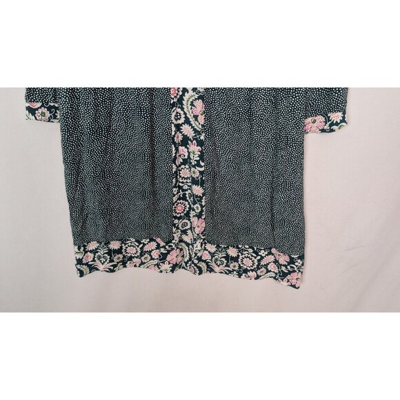 Boden MOLLIE Patchwork Floral Print Shift Boho 3/4 Sleeve Dress Mini sz. US 12R - Picture 8 of 14